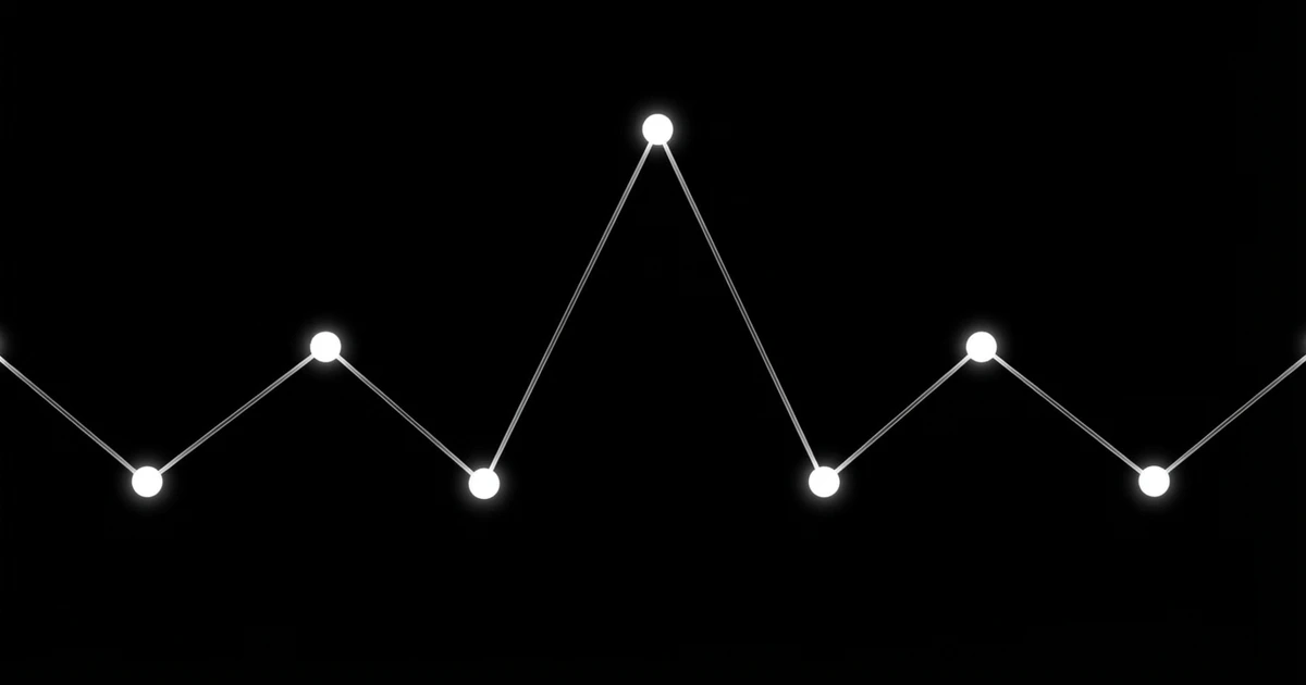 Stars arranged in wave pattern representing monitoring pulse
