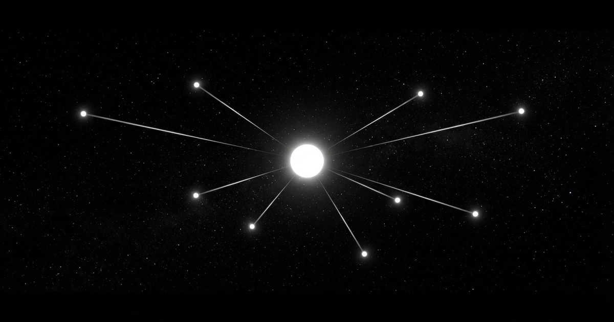 Network diagram showing connected AI agents with accountability tracking across multiple platforms