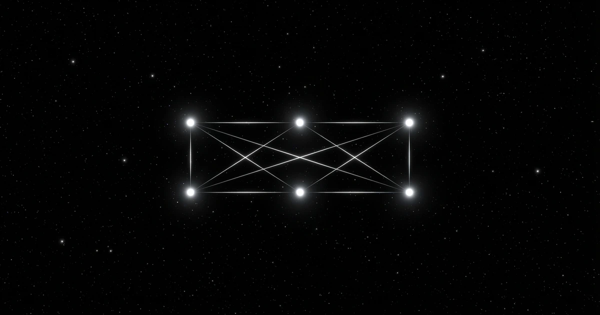 Star constellation showing circular arrangement of connected nodes representing scheduled execution